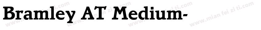 Bramley AT Medium字体转换
